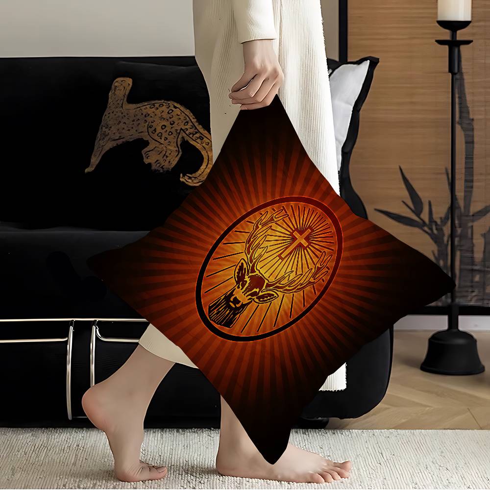 Jagermeisters Logo Pillow Cover Sofa Cushion Cover Home Room Decoration Children Gift