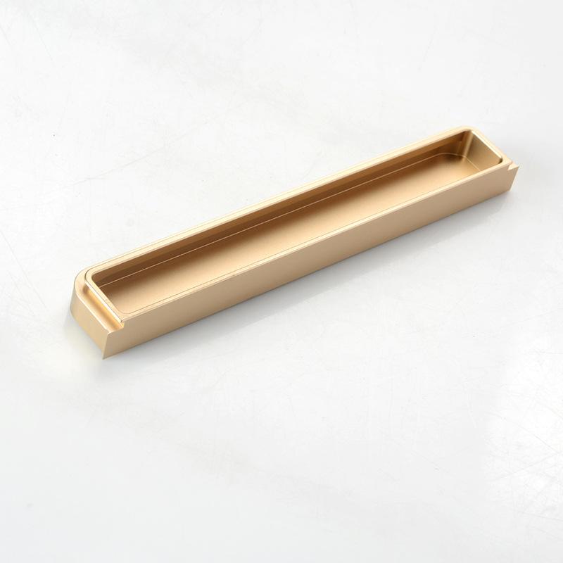 Furniture Hardware Zinc Alloy Recessed Cabinets Drawer Handles Bedside Tables Hidden Handles Closet Door Handles