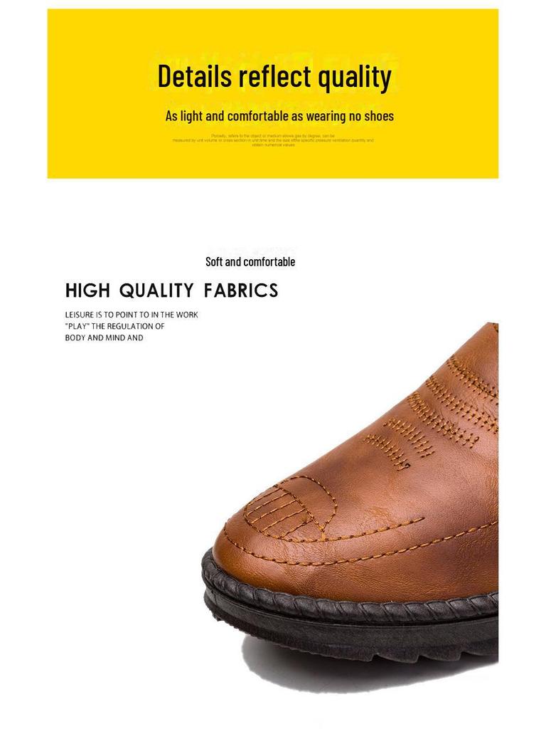 Мужские повседневные туфли из мягкой кожи с дышащей подошвой, весна 2023 г.