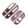 Compatible For MG4 EVMulan 2022-2024 Car Window Control Lift Switchs Panel Cover Trim Decoration ABS Carbon FiberDurable