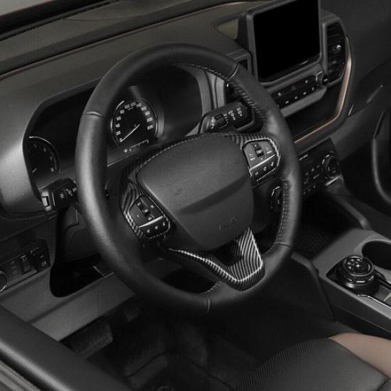 Car Steering Wheel Cover Trim For Ford Bronco Sport -2024 Accessories Carbon