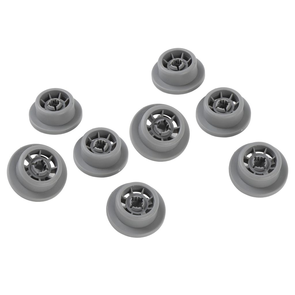 8Pcs Dishwasher Lower Rack Wheels 165314 Replacement Kitchen Supply Plastic Parts Accessories