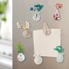 Mini Glass Vase Refrigerator Magnet Home Office Kitchen Locker Fridge 3D Miniature Flower Vase Magnetic Decoration Ornament