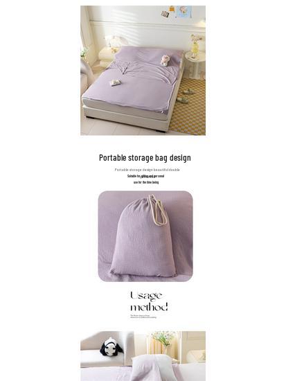Portable Stain-Proof Cotton Sleeping Bag: Detachable, Solid Color Duvet Cover with Bed Sheet for Travel and Hotel Stays.