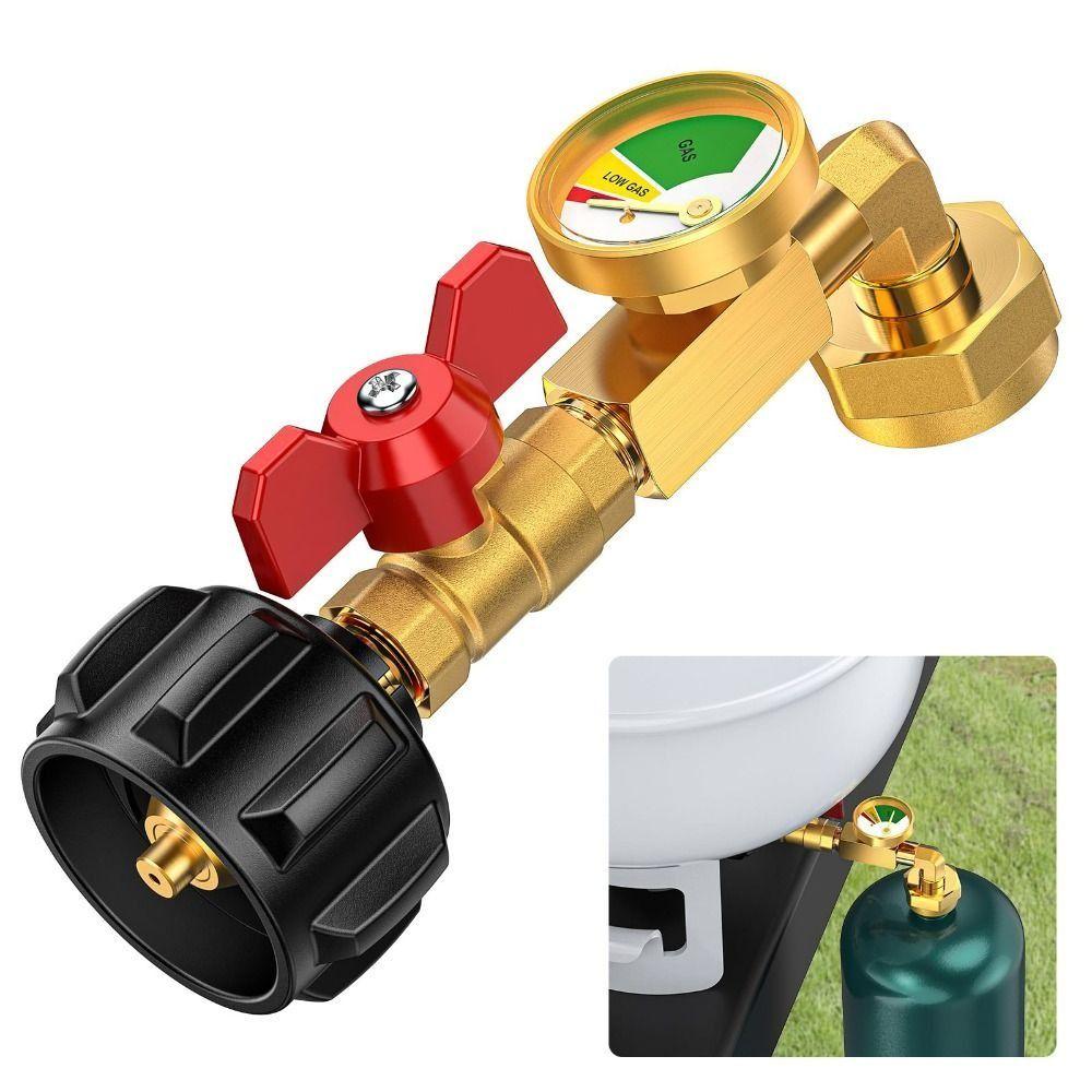 Adjustable QCC1 Propane Refill Adapter Leak-proof Propane Refill Elbow Adapter Camping Grill