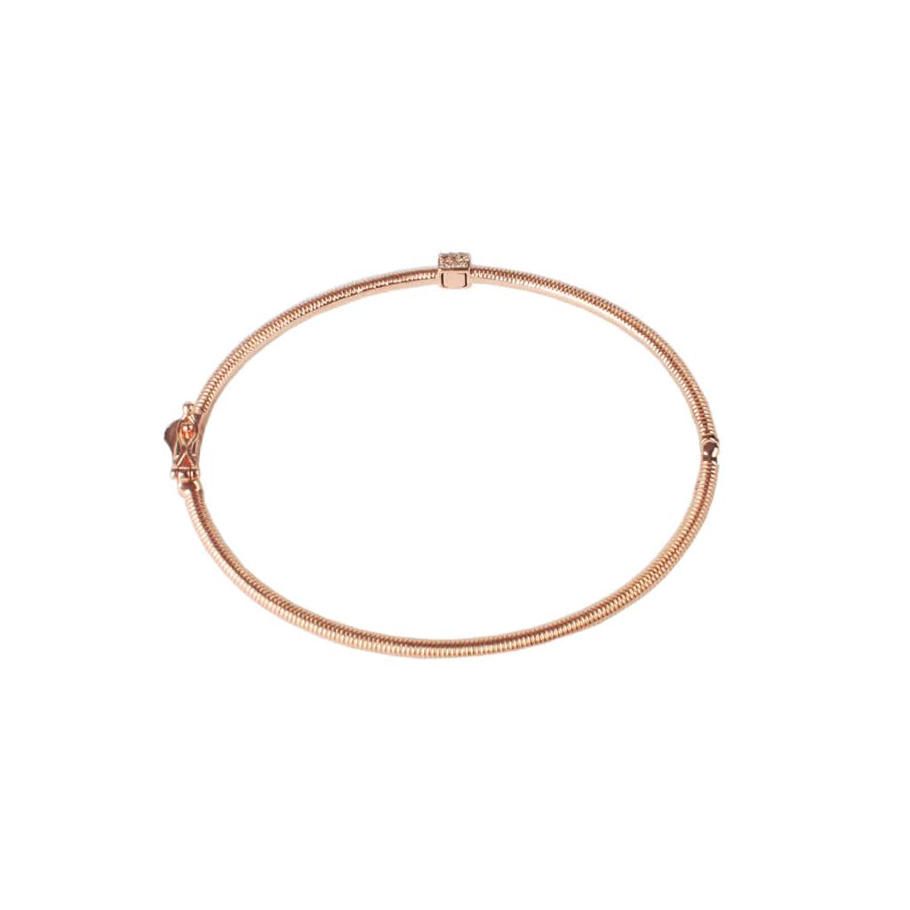 Mezmic Cognac Diamond Cable Bangle