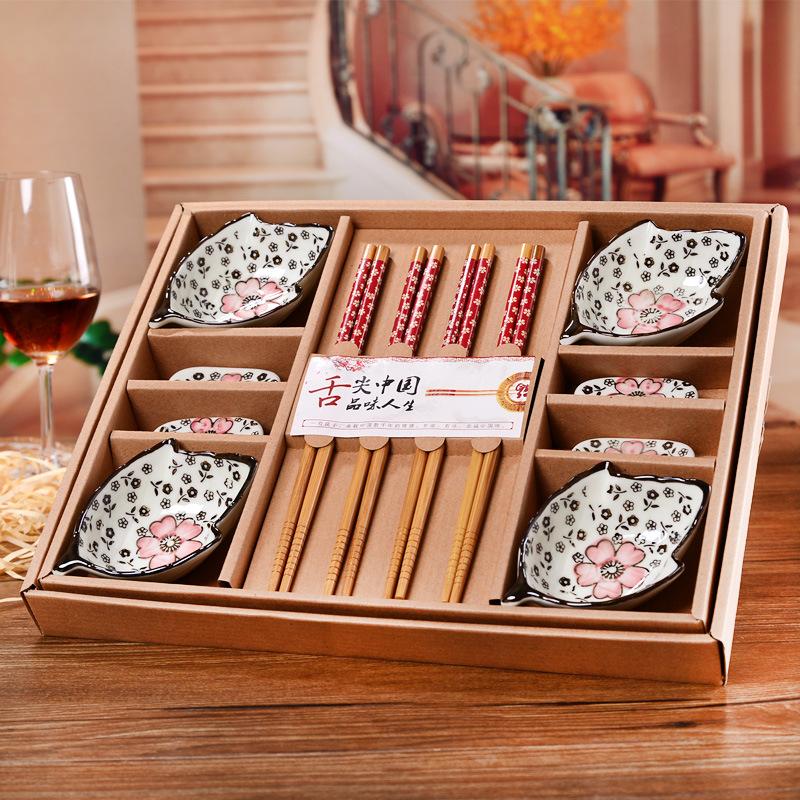 Набор из 12 керамических тарелок для приправ, столовая посуда, креативная и практичная бытовая кухонная утварь, набор столовых приборов в китайском стиле, подарочный набор