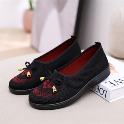 Женская мода милые большие размеры черные сетчатые дышащие весенние туфли без застежек на плоской подошве женские повседневные удобные летние ретро-лоферы ba318