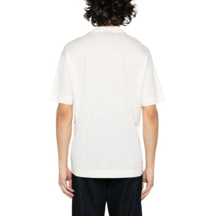 EMPORIO ARMANI Logo Embroidered Crewneck T Shirt 3D1T98-1JUVZ-0145
