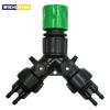 Drip Irrigation Tap Adapter 4-Way Splitter for Garden 1/4'' Hose Automatic Watering System Kit Bonsai Pot Plant Greenhouse