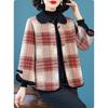 Unique Chinese Style Mom Cardigan with A Touch  Elegant Lapel Collar for Middle-aged Women In Spring and Autumn