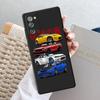 Бампер черный мягкий чехол для Samsung Galaxy S20 S21 S23 5g Note 20 Ultra 10 Plus 8 9 S22 S22 5g S21 автомобильный задний фонарь с мультяшным рисунком