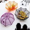 1pc-Halloween Candy Basket Spider Web Bowl Cookies Fruit Basket Trick or Treating Decorating Halloween
