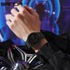 Sanda 2151 Brand Trendy Men Led Electron Watch Soft Tpu Strap Big Screen Led Digital Waterproof Alarm Clock Sports Men's Watches