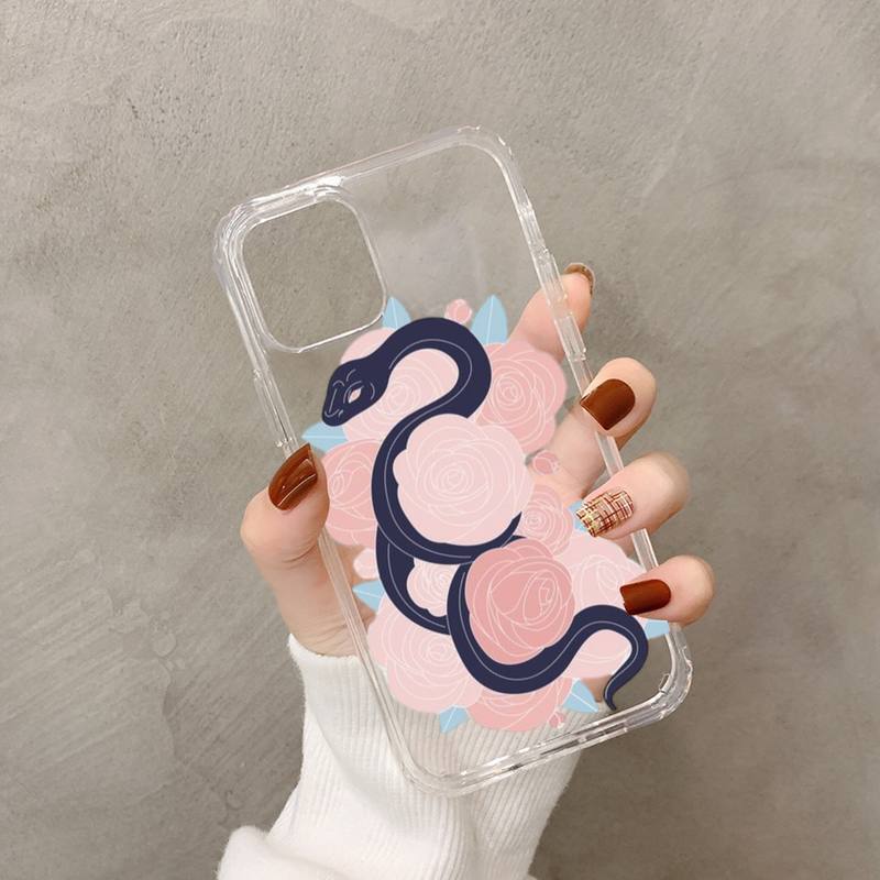 Чехол для телефона «Цветок змеи» «Картина змеи» для iPhone 11 12 13 mini pro XS MAX 8 7 6 6S Plus X 5S SE 2020 XR