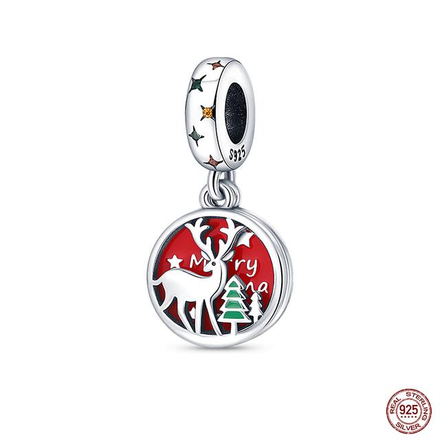 Новые стерлингового серебра 925 пробы красного цвета, подвески в форме сердца, бусины, ювелирные изделия на удачу, подарки