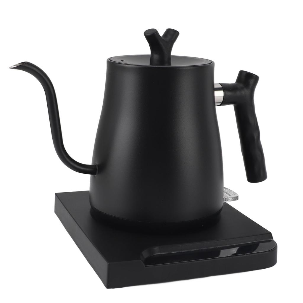 Electric Gooseneck Kettle 800ml 1000W Rapid Heating Stainless Steel Pour Over Kettle for Home