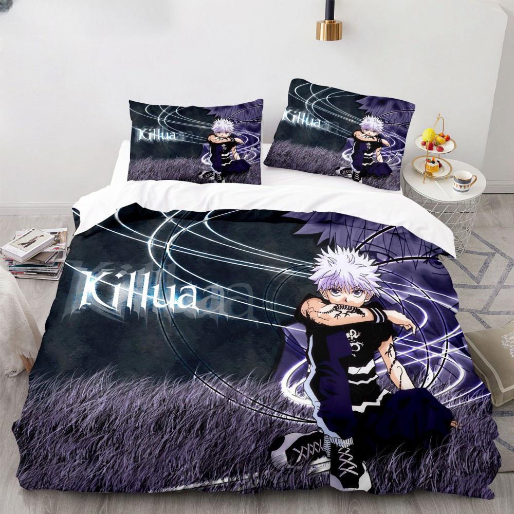 Новая коллекция постельного белья Аниме Hunter X Hunter Бискейт Крюгер Пододеяльник Роскошная детская коллекция постельного белья Размер Twin Queen King Спальня для мальчиков