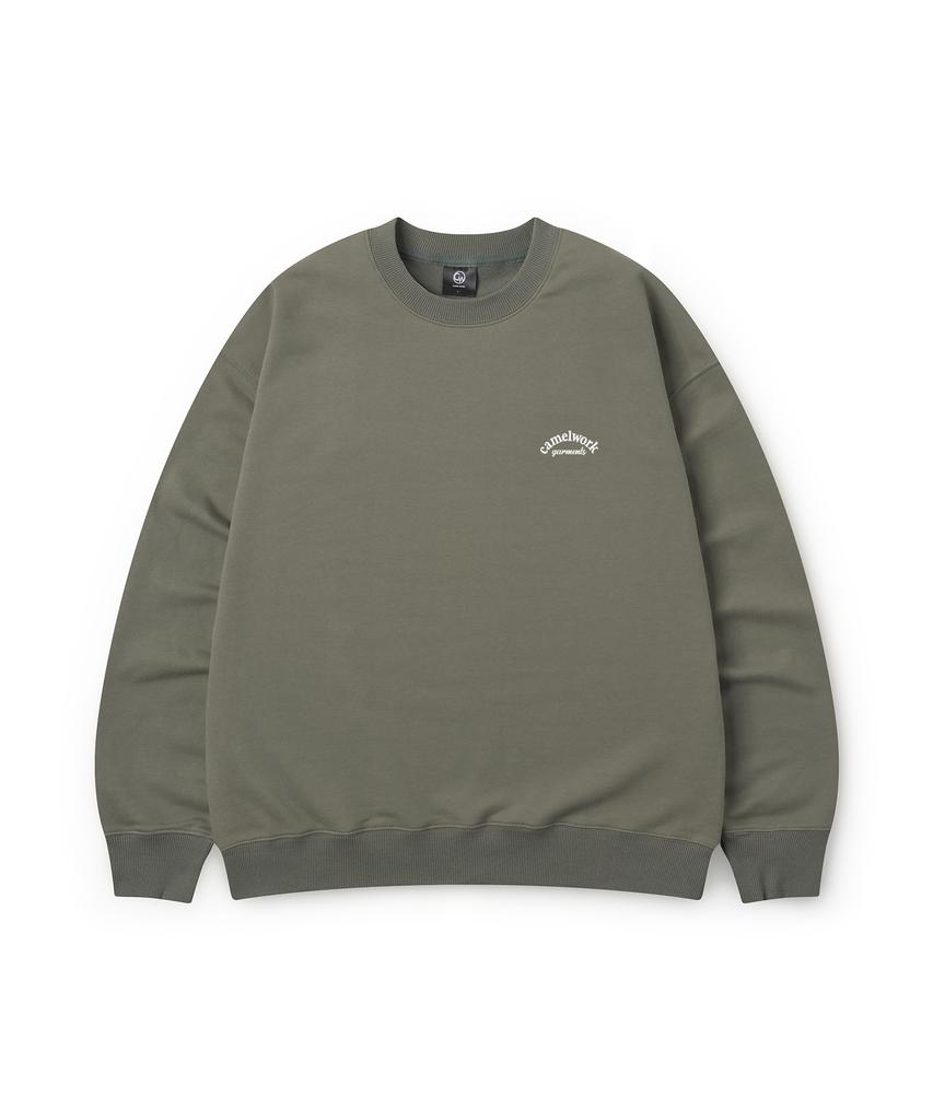 CAMEL WORK Small Logo Sweatshirt (Khaki)