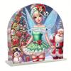 Christmas Acrylic Napkin Holder Diamond Painting Kit DIY 5D Diamond Art Painting Paper Towel Holder Kit Home Table Decor