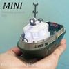 Мини-лодка на радиоуправлении 2,4 ГГц, Водная RC-игрушка для детей, Перезаряжаемая модель буксира, Электрический корабль против опрокидывания