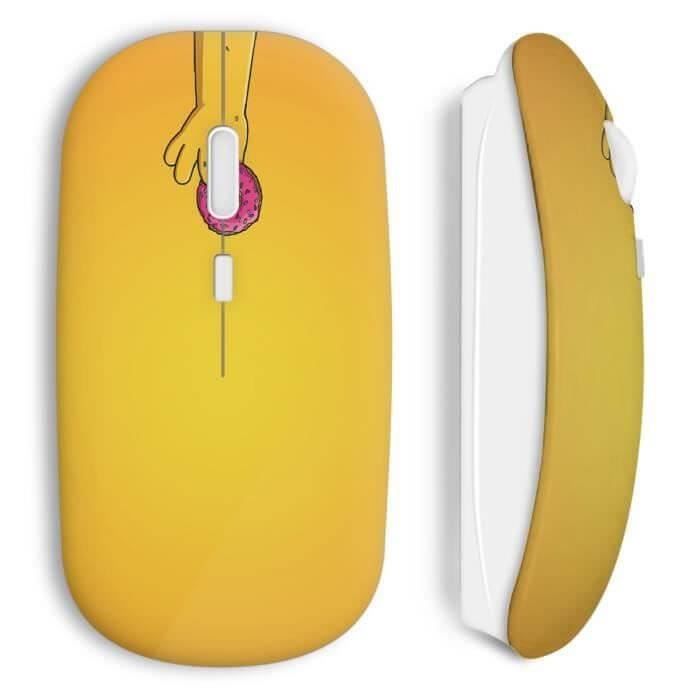 Беспроводная мышь - MANIACASE - Шрек - Желтый - В комплекте USB-ключ wifi - Совместима с Mac и ПК