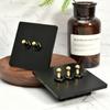 86 Type Retro Switch 1-4 Gang 2 Way Wall Light Brass Lever Toggle Switch Black Matte Stainless Steel Panel EU FR Power Outlet