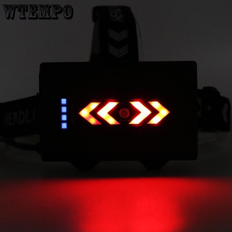 P100 Мощный налобный фонарь, супер яркий, с дистанционным зондированием, перезаряжаемый фонарик с зумом, фонарь для кемпинга, рыбалки, шахтерской лампы