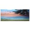 PVC Adhesive Seaside Sunset Clouds Pattern Aquarium Background Poster Sticker Fish Tank