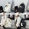 Solid Color Shoulder Baglarge Capacity Travel Backpack Leisure Student Junior