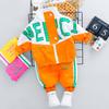 Fashion Spring Autumn Baby Girl Clothes Children Boys Casual Letter Jacket Pants Two Pcs Set Toddler Cotton Costume Kids Tracksuits