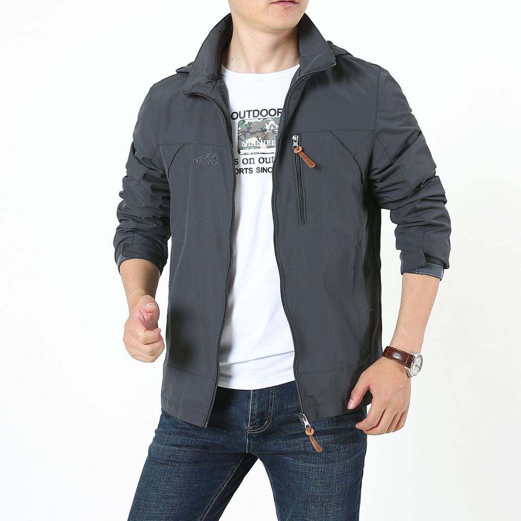 Осенняя мужская куртка-карго с капюшоном, ветровка, пальто для пешего туризма, рыбалки, тактическая мужская одежда, дышащие куртки-бомберы