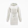 Women's Winter Rib Knit Pullover Sweater Fashion Fall Dresses Long Sleeve Hooded Bodycon Dress