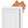 Fall Pumpkin Door Topper 10 x 10 Autumn Door Frame Corner Decor Thanksgiving Wood Pumpkin Signs Wall Decor for Kitchen Cabinet Window Corner Home