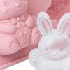 Силиконовые формы для Пасхи | 3D Кролики Многоразовые Арт-поделки, Форма для Маффинов Пасхальный Кролик | Для Поделок из Кексов, Помадки, Конфет, Сахара, Маффинов, Дня Рождения