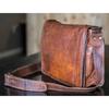 Leather Vintage Brown Male Messenger Shoulder Laptop Bag Briefcase Men's Goat