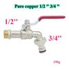 Garden Tools Brass Water Faucet 1/2" Outside Supply Taps Ball Valve& Inside Used Easy Turn On/Off Lever Handle Watering