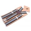 Stylish 2.5cm Unisex 3-Clip Adult Suspenders