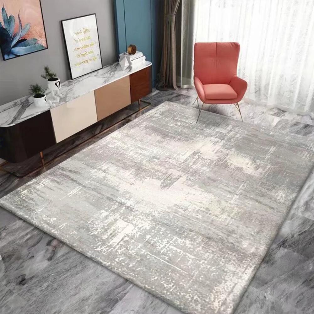 Modern Light Luxury Abstract Carpet Large Living Room Art Ink Pattern Rug Fluffy Soft Bedroom Bedside Rug Washable Kitchen Mat