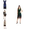 Elegant Gatsby Flapper Beaded Vintage Fringe Sequin Sleeveless Women Party Dresses For Timeless Style