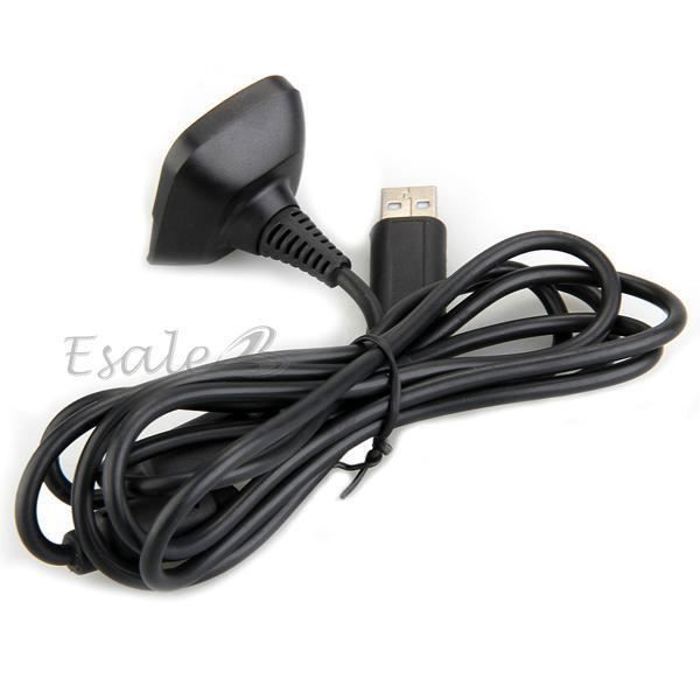USB Charging Cable - Microsoft - XBOX 360 - 1.75m - Black - Eco-Friendly
