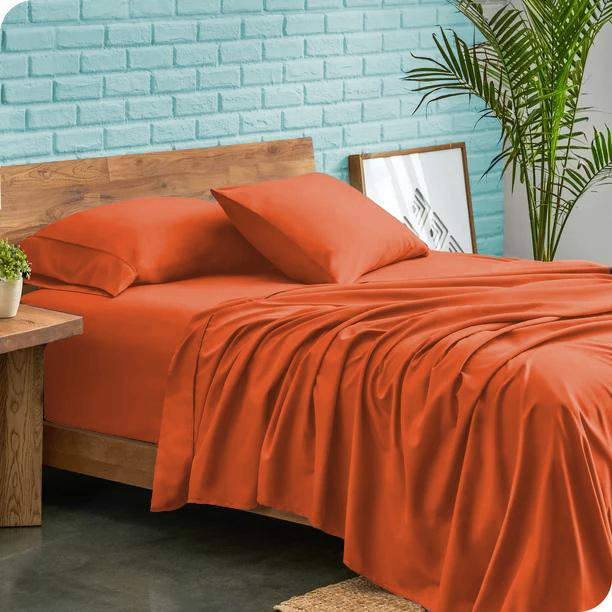 Роскошный комплект простыней из 4 предметов 600TC 100% египетский хлопок с однотонным узором и глубоким карманом 30 см – ультрамягкий, прочный комплект постельного белья с глубоким карманом для всех размеров