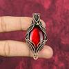 Подвеска из лабрадорита Red Fire, украшение, обмотанное медной проволокой, подвеска с драгоценным камнем, ручная работа, подвеска из медной проволоки для подарков, подвеска-камень рождения