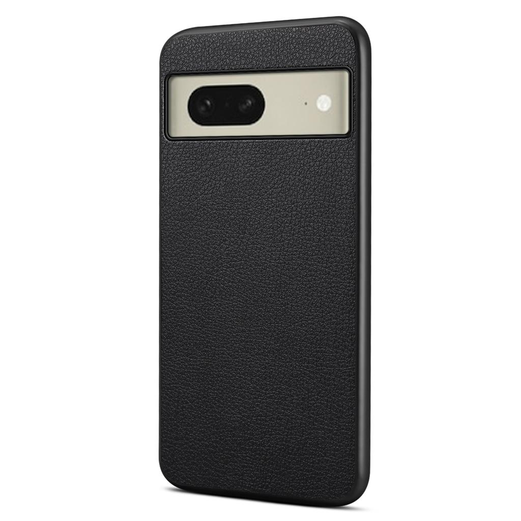 For Google Pixel 8a Case Calf Texture PU Leather Coated PC+TPU Phone Cover