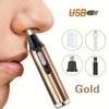 An Electric Trimmer Set For Nose, Ears And Eyebrows - USB Rechargeable ABS Nose Hair Trimmer With 400mAh Nickel Battery, Double-sided Blades