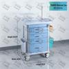 ABS Anesthesia & Infusion Multifunctional Rescue Trolley with Single/Double Door and Five Drawers