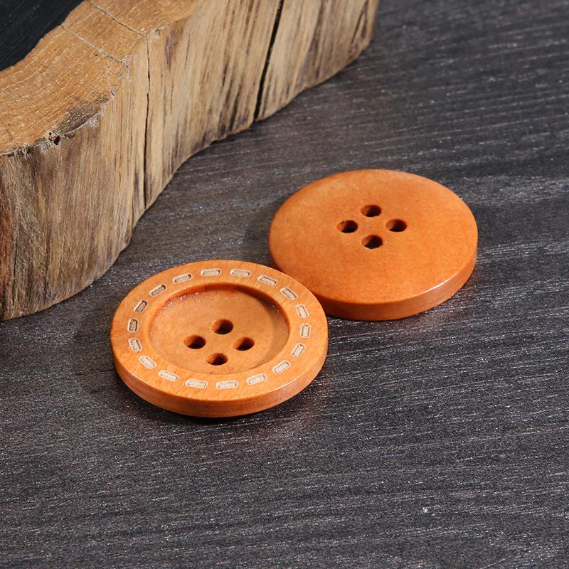 Solid Wood Clothes Buttons Men'S And Women'S Shirts Sweaters Jackets Button Accessories Children'S Coats Trench Coats Cardigan Wood Buttons