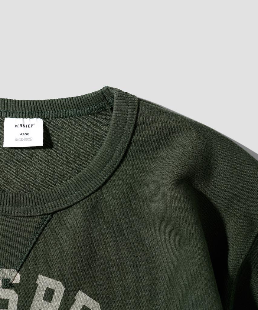 PERSTEP Cedar Heavyweight Sweatshirt Dark Green Jumt4688