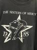 Винтажная хлопковая футболка унисекс The Sisters of Mercy Черная 1985 года