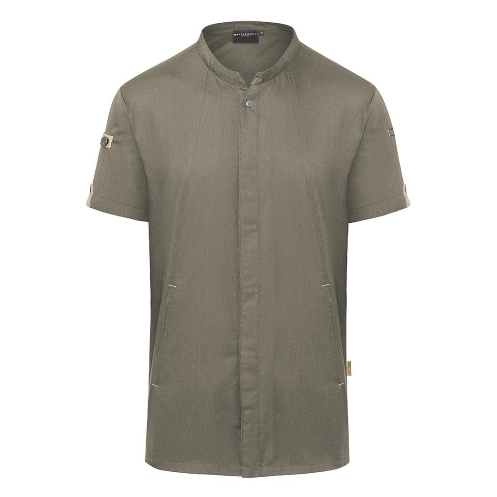Mens Green-Generation Short-Sleeved Chef Jacket